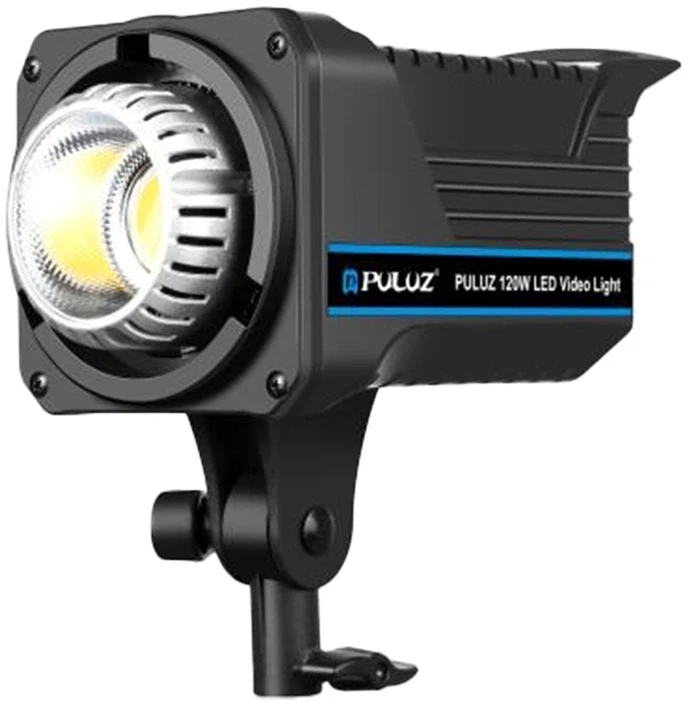 Puluz 120 W LED studijinis šviestuvas su spalvų temperatūros valdymu ir nuotolinio valdymo pultu