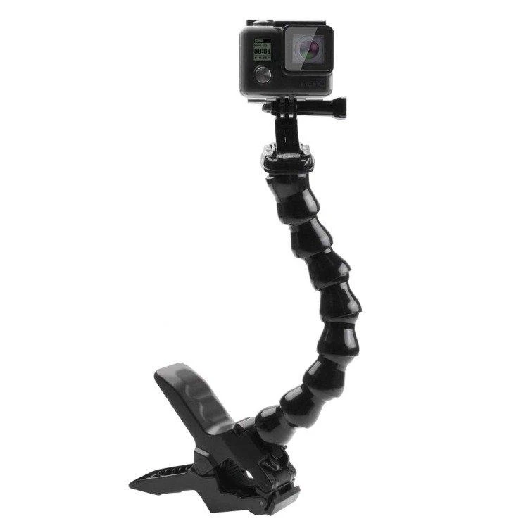 PULUZ laikiklis su spaustuku GOPRO, DJI Osmo Action, kitoms veiksmo kameroms
