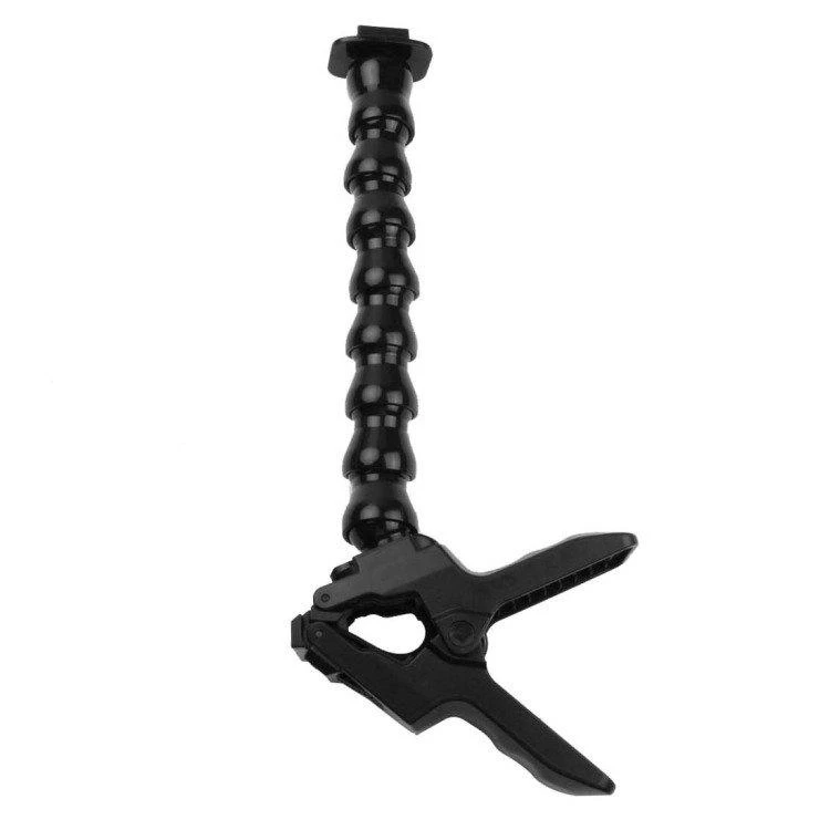 PULUZ laikiklis su spaustuku GOPRO, DJI Osmo Action, kitoms veiksmo kameroms