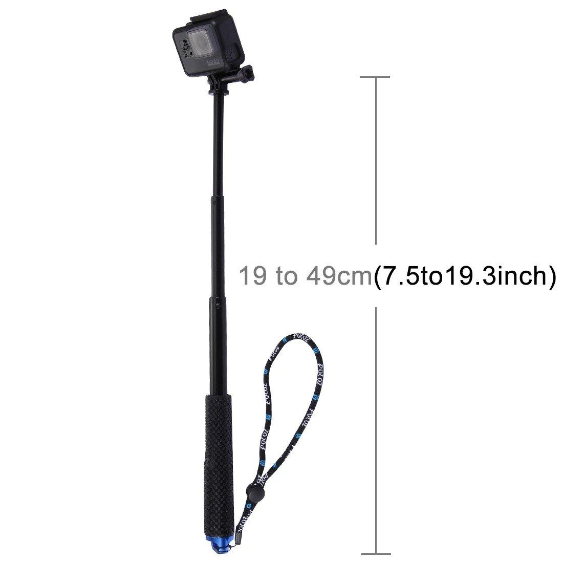 Puluz Selfie Stick for sports cameras PZ150 (juodas)