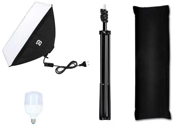 Puluz apšvietimo stovas foto studijai 50x70cm trikojis LED lemputė 1vnt