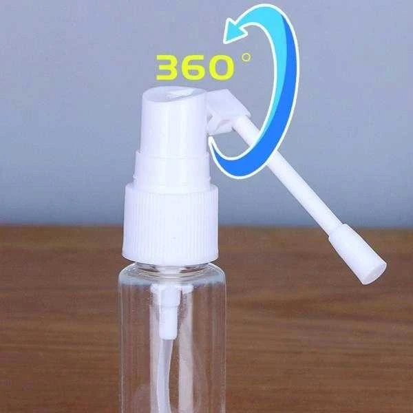 Purškiamas 10 ml buteliukas su 360 laipsnių pasukamu antgaliu