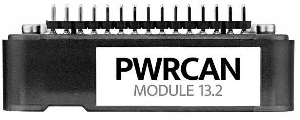 PwrCAN 13.2 modulis su išorinėmis smeigtukų jungtimis