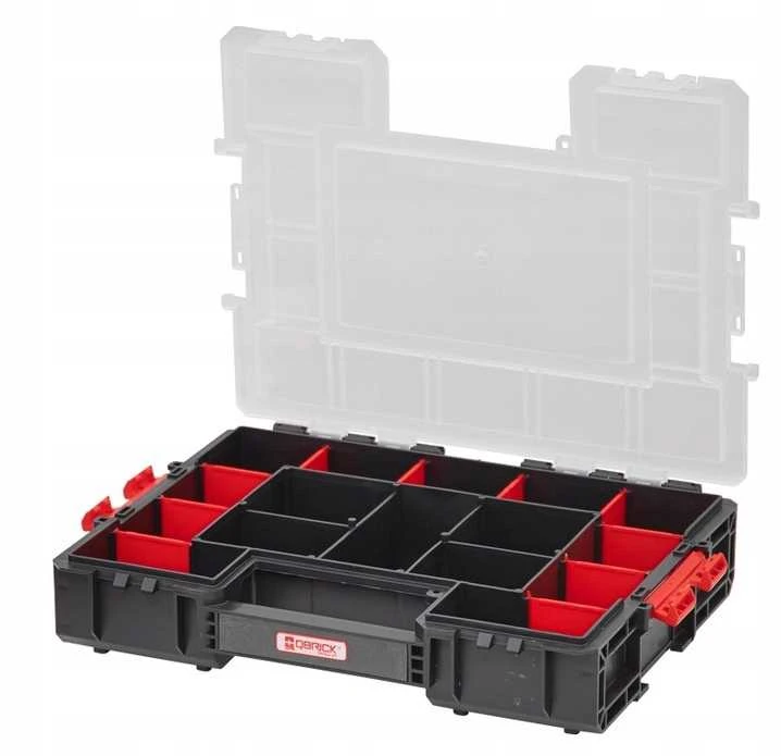 Qbrick Organizer 400 atverta dėžė su skyreliais