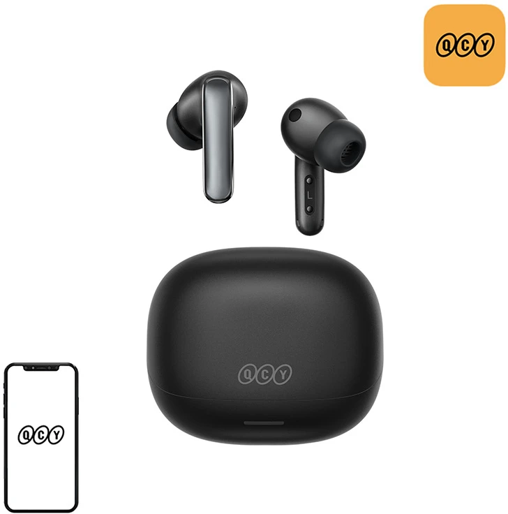 QCY Melobuds N65 belaidės ausinės (juodos)