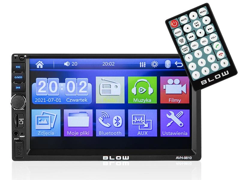 Automagnetola Blow Radijas AVH-9810 2DIN 7"