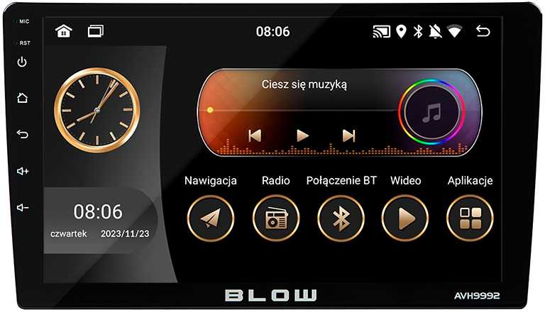Automagnetola Radijas BLOW AVH-9992 1DIN