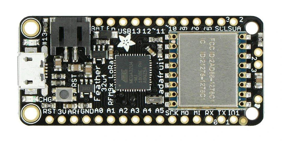 Feather 32u4 LoRa plokštė su mikro USB jungtimi