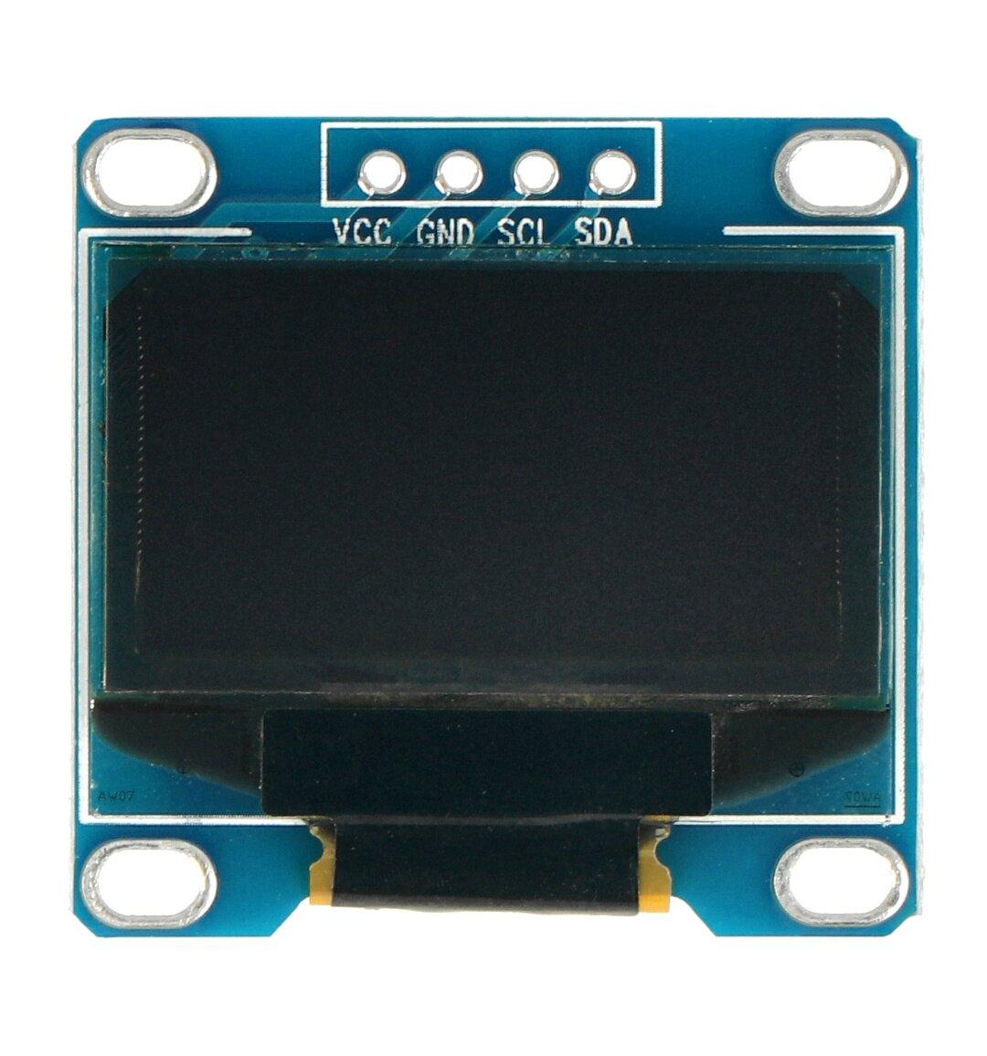 OLED ekranas - 0.96 "128x64px -" WisBlock IO "plėtinys -" Rak Wireless RAK1921