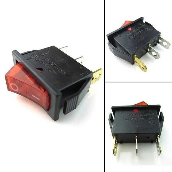 Oem Raktinis jungiklis KCD3-101N - ON/OFF - 16A - 220V - 3 PIN