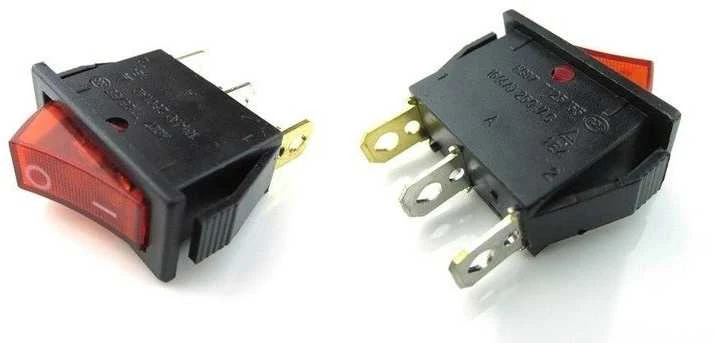 Oem Raktinis jungiklis KCD3-101N - ON/OFF - 16A - 220V - 3 PIN