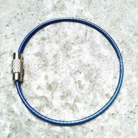 Oem Raktų pakabukas – mėlynas – Pakabukas – Prisukamas plieno raktų pakabukas – 15cm