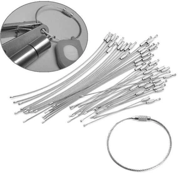 Oem Raktų pakabukas – raudonas – Pakabukas – Prisukamas plieno raktų pakabukas – 15cm