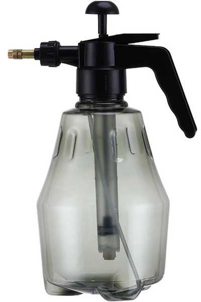 Oem Rankinis slėginis purkštuvas - 1.5 l - skaidrus juodas - žalvarinis antgalis