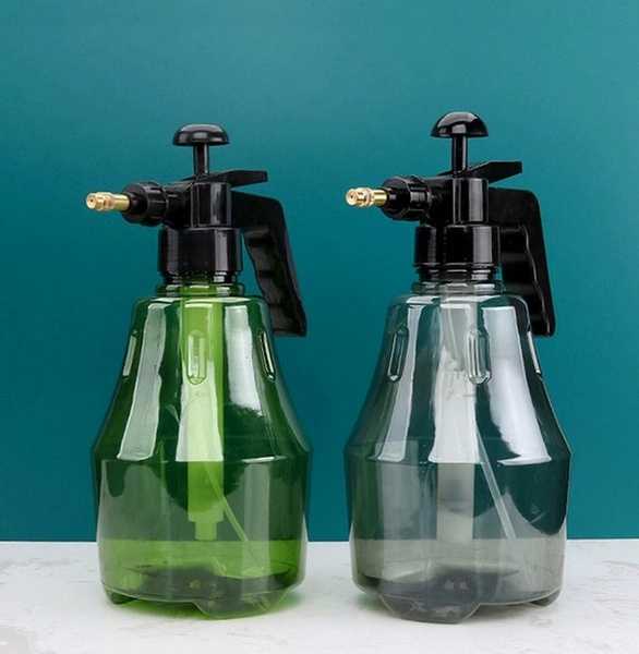 Oem Rankinis slėginis purkštuvas - 1.5 l - skaidrus juodas - žalvarinis antgalis