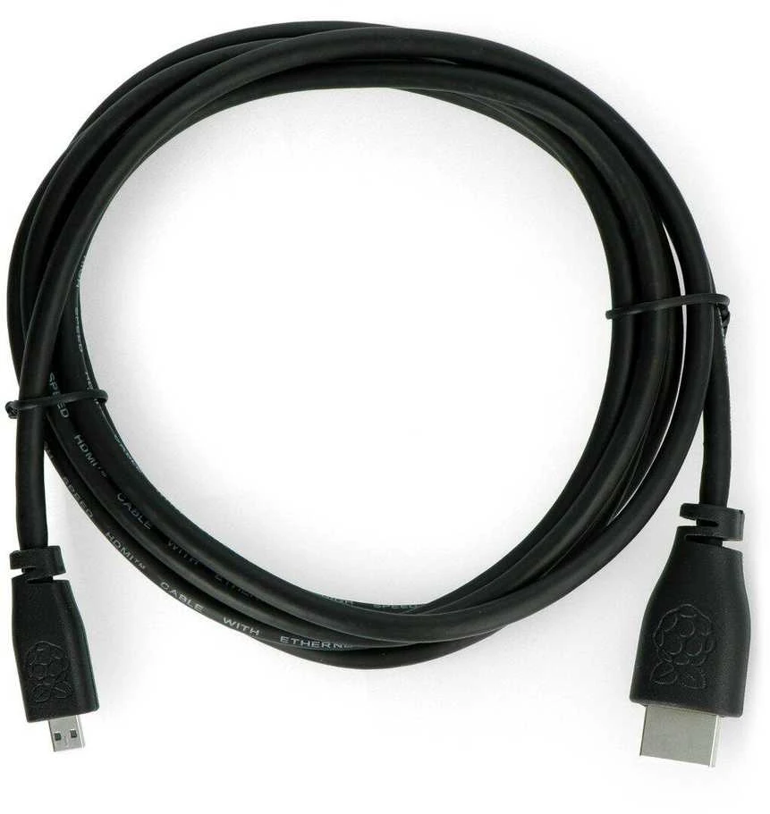 Juodas HDMI į MicroHDMI 2m laidas