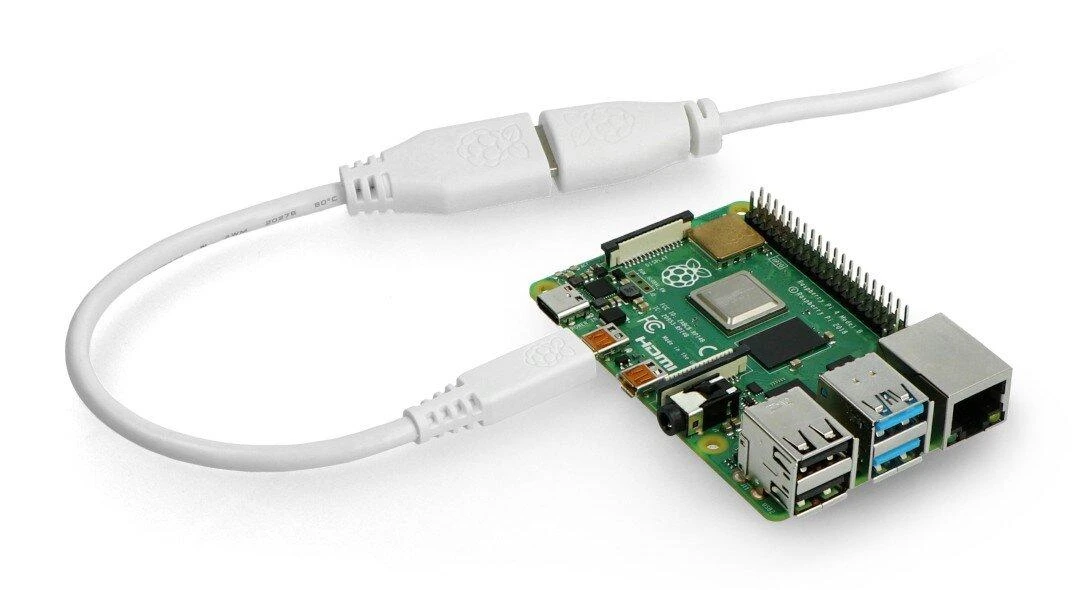 Raspberry MicroHDMI - HDMI adapteris 0.235m Baltas