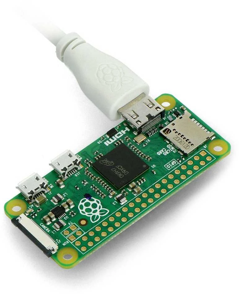 Raspberry MiniHDMI - HDMI 1m Baltas