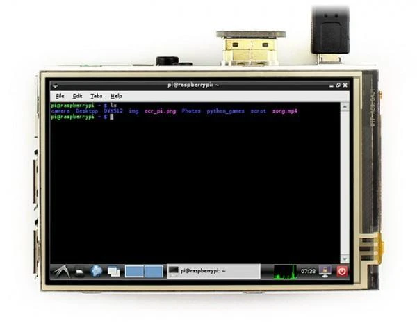 Waveshare Varžinis lietimui jautrus ekranas Raspberry Pi mikrokompiuteriui - LCD IPS 3.5
