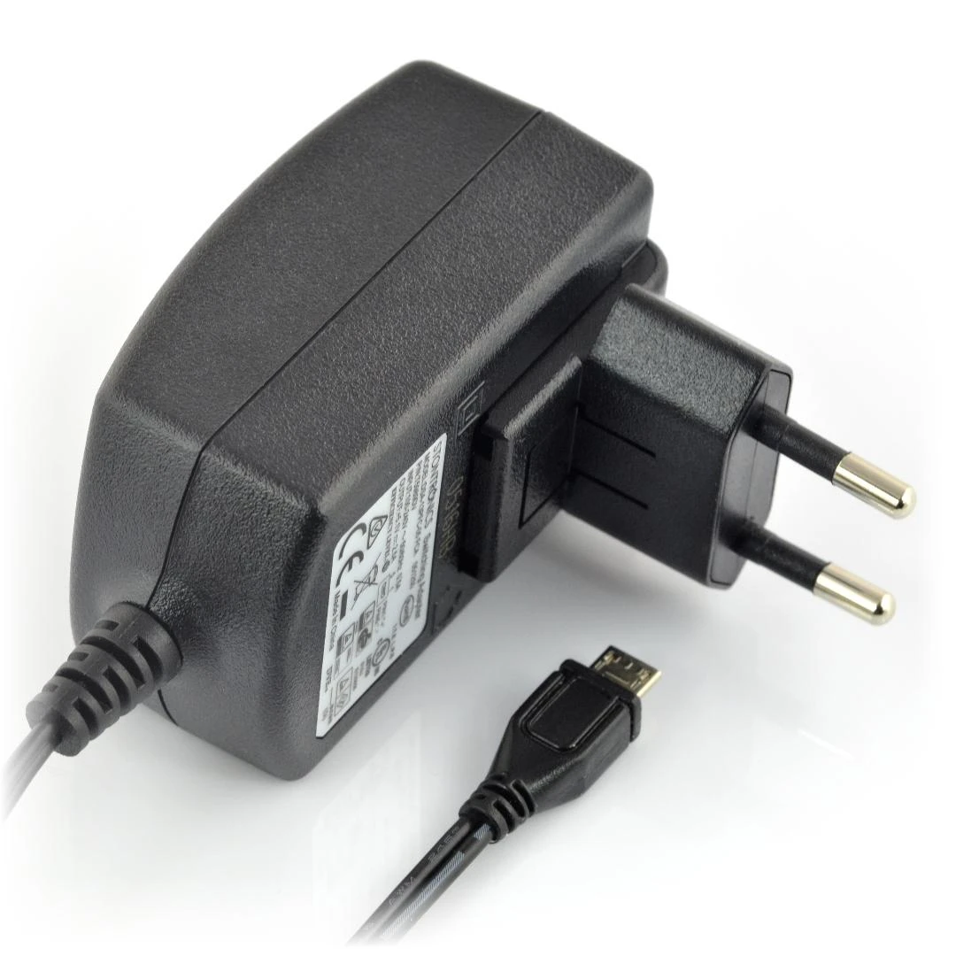 Raspberry Pi 3B+ maitinimo adapteris su micro USB jungtimi