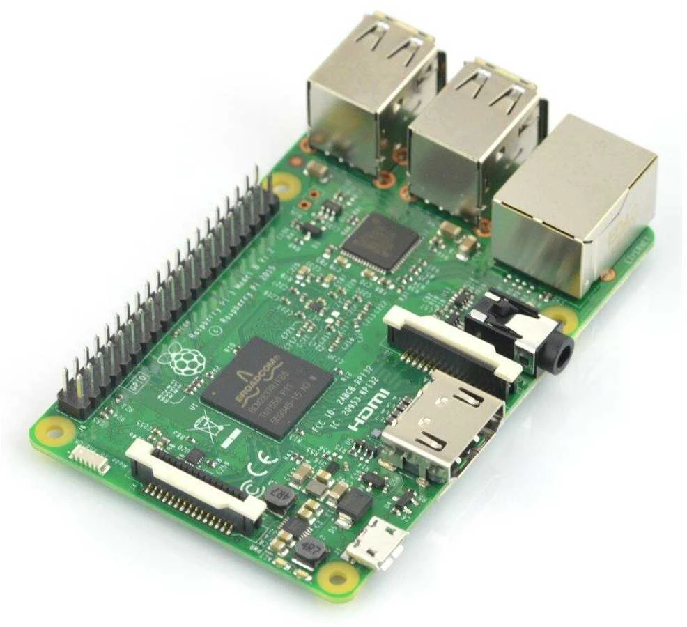 Raspberry Pi 3B WiFi + 32GB Micro SD + oficialių priedų rinkinys