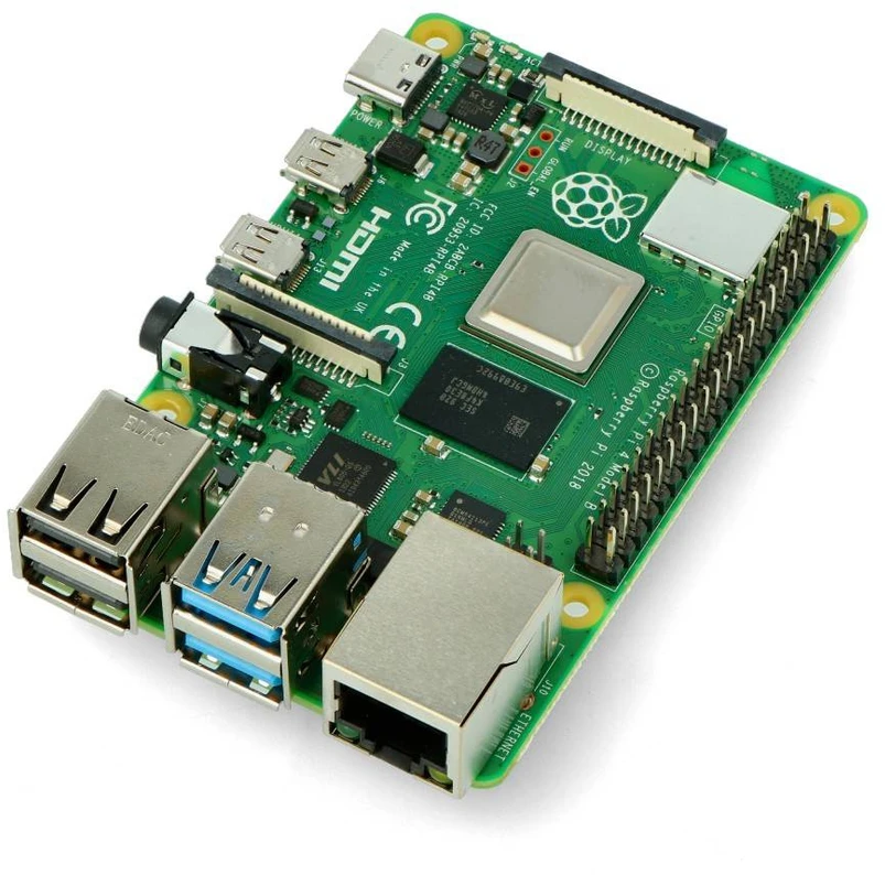 Raspberry Pi 4 B modelis, WiFi DualBand Bluetooth, 2 GB RAM, 1.8 GHz – dviejų RAM versija