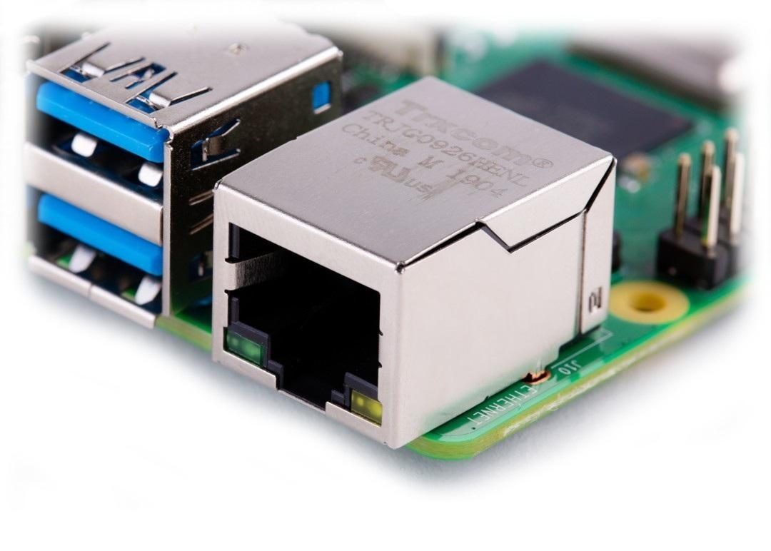 Raspberry Pi 4 modelis B WiFi DualBand Bluetooth 1GB RAM 1.8GHz