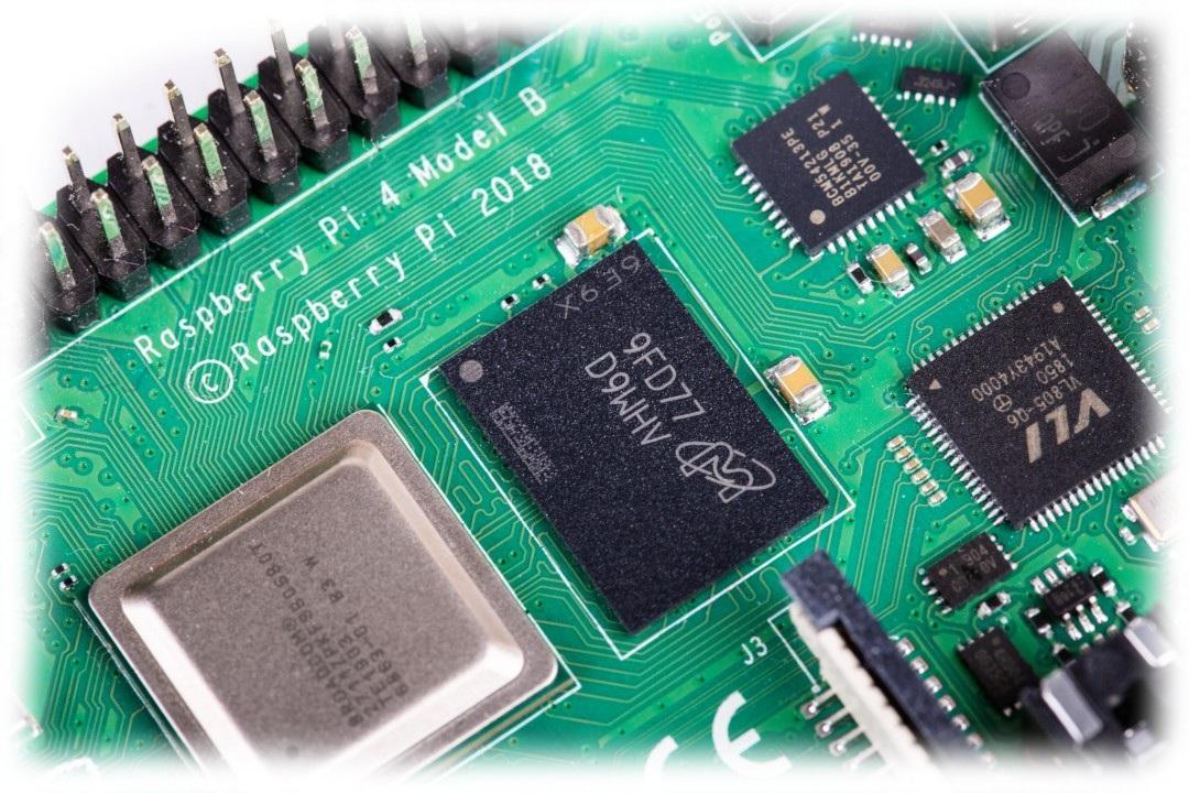 Raspberry Pi 4 modelis B WiFi DualBand Bluetooth 1GB RAM 1.8GHz