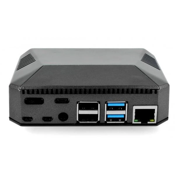 Oem Raspberry Pi 4B aliumininė dėžutė Argon One su ventiliatoriumi - pilka