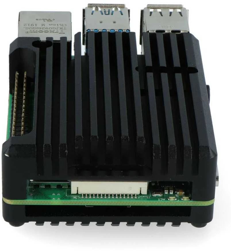 justPi korpusas Raspberry Pi 4B - aliuminis - juodas - LT-4B03