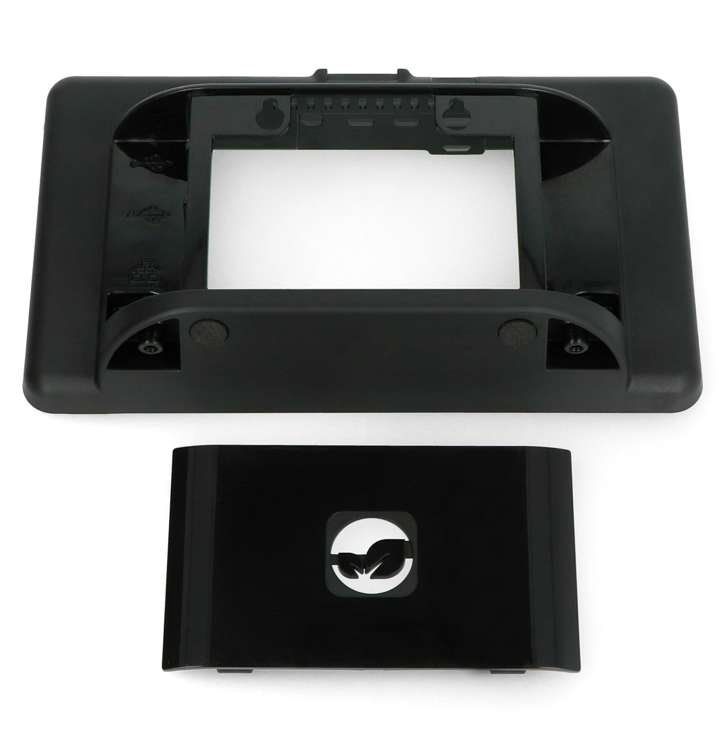 Raspberry Pi 4B ir jutiklinio ekrano 7" Multicomp Pro dėklas - juodas