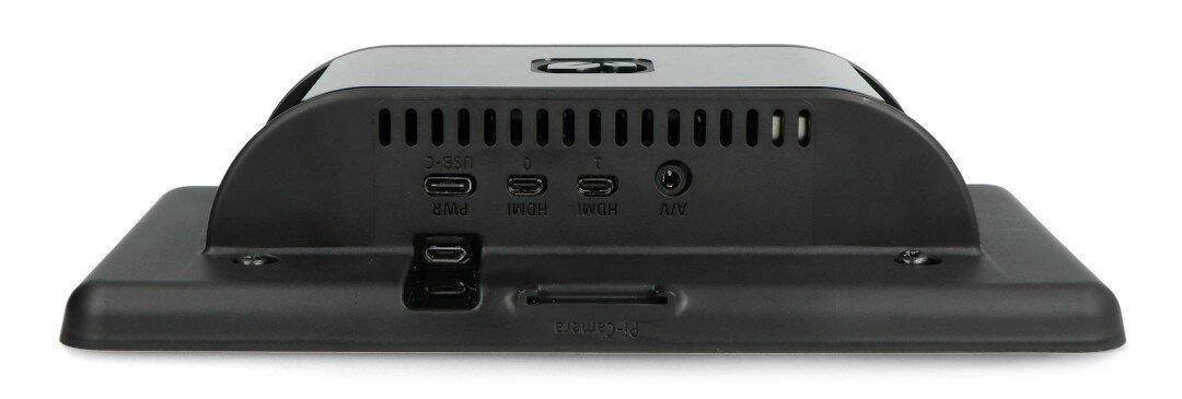 Raspberry Pi 4B ir jutiklinio ekrano 7" Multicomp Pro dėklas - juodas