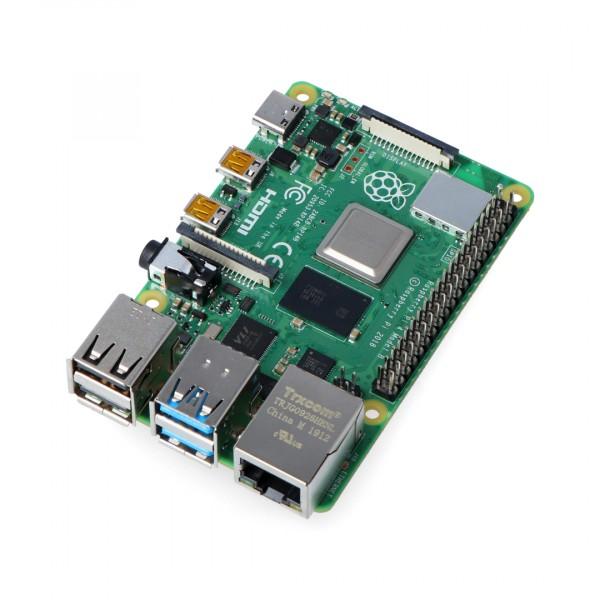 Raspberry Pi 4B WiFi 2GB RAM rinkinys su priedais - korpusas su dviem ventiliatoriais