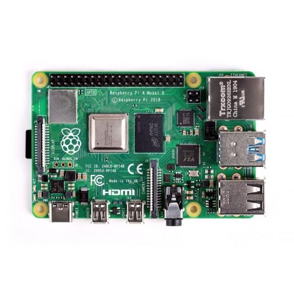 Raspberry Pi 4B WiFi 2GB RAM rinkinys su priedais - korpusas su dviem ventiliatoriais