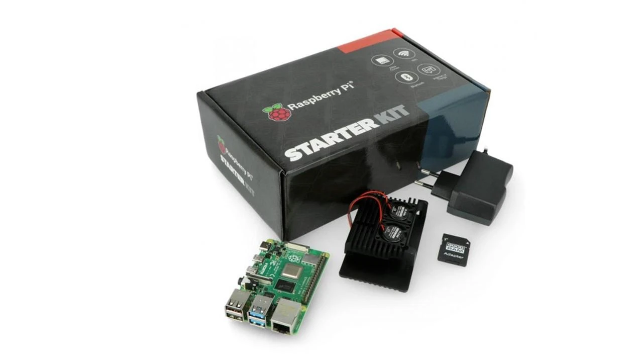 Raspberry Pi 4B komplektas su aktyviu aušinimu