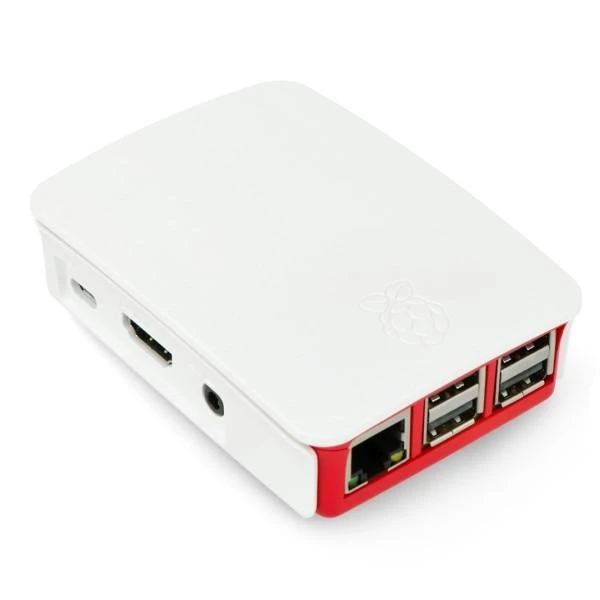 Raspberry Pi Dėžutė - Farnell - Raudonai balta