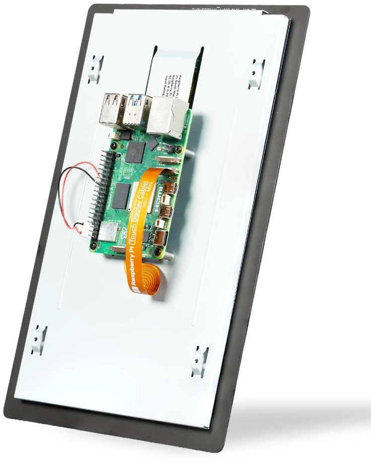 Raspberry Pi jutiklinis ekranas 2 portretas – 10.1 colio 1200x1920 pikselių talpinis DSI jutiklinis ekranas, skirtas Raspberry Pi