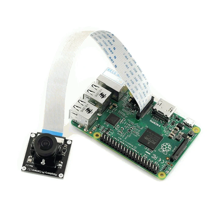 Raspberry Pi kameros modulis su jungiamuoju laidu