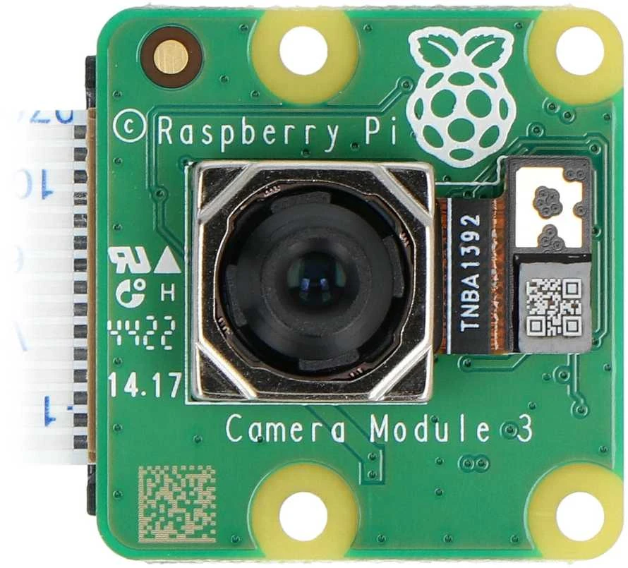 Raspberry Pi V3 kameros modulis, priekinis vaizdas