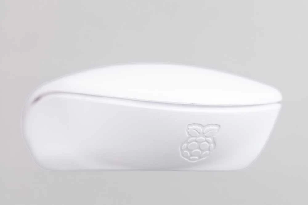 Raspberry Pi Mouse 2 – šoninė dalis su logotipu