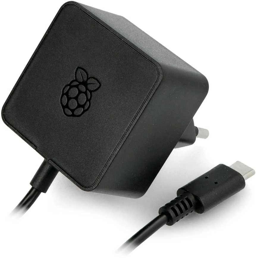 Raspberry Pi oficialus maitinimo šaltinis USB-C 5.1V 3A - Juodas