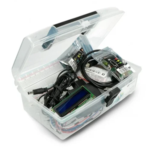 Raspberry Pi Pico rinkinys skaidrioje dėžutėje