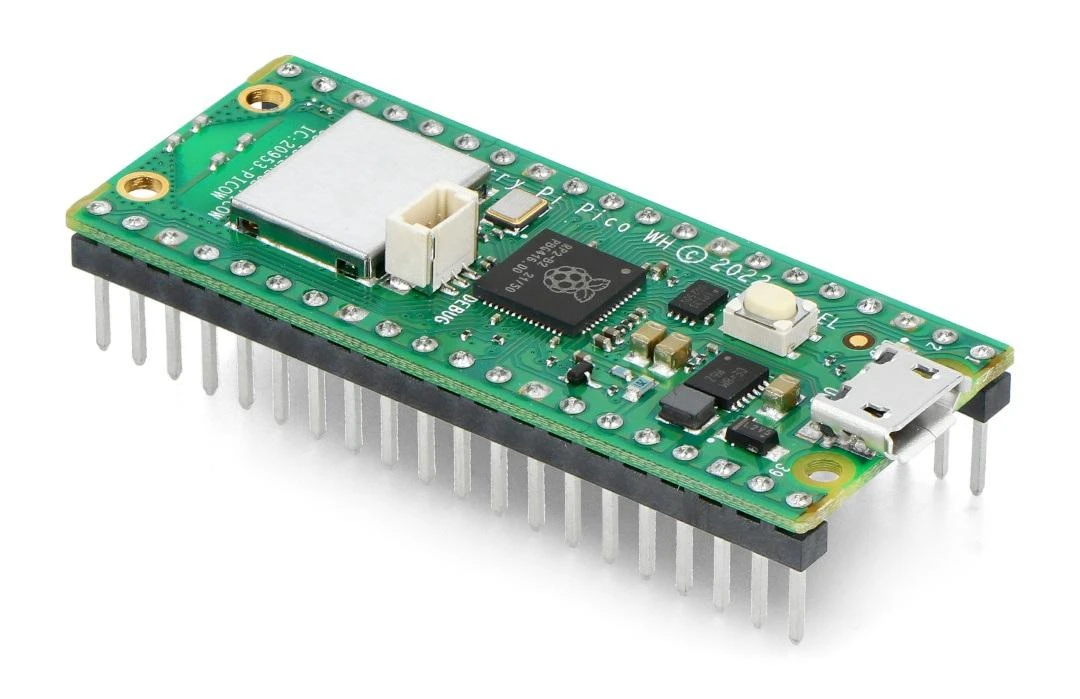 Raspberry Pi Pico WH - RP2040 ARM Cortex M0+ CYW43439 - WiFi - su kaiščiais