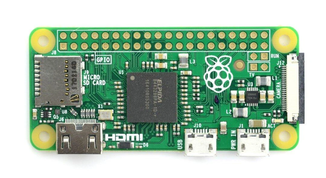 Raspberry Pi Zero v1.3 prievadų išdėstymas