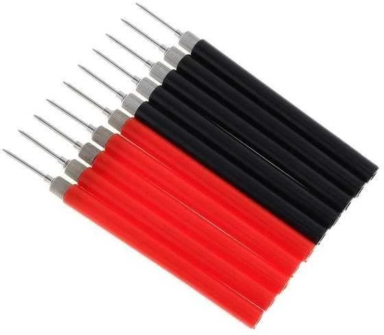 Raudonas matavimo zondas – 12.5 cm – Matuoklio tikrinimo adata – Mėginių imtuvas