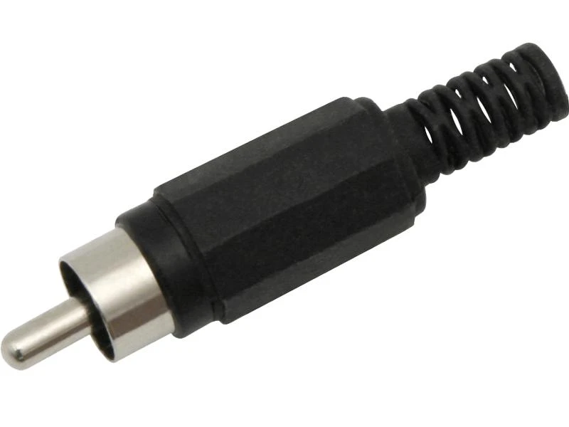 Blow Oem RCA kištukas (Cinch) juodas - 100vnt