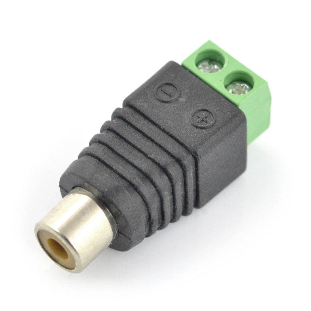 RCA adapteris su varžtine jungtimi
