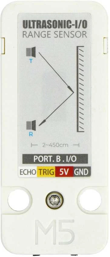 RCWL-9620 ultragarsinio atstumo jutiklio I/O išplėtimo blokas, skirtas M5Stack kūrimo moduliams