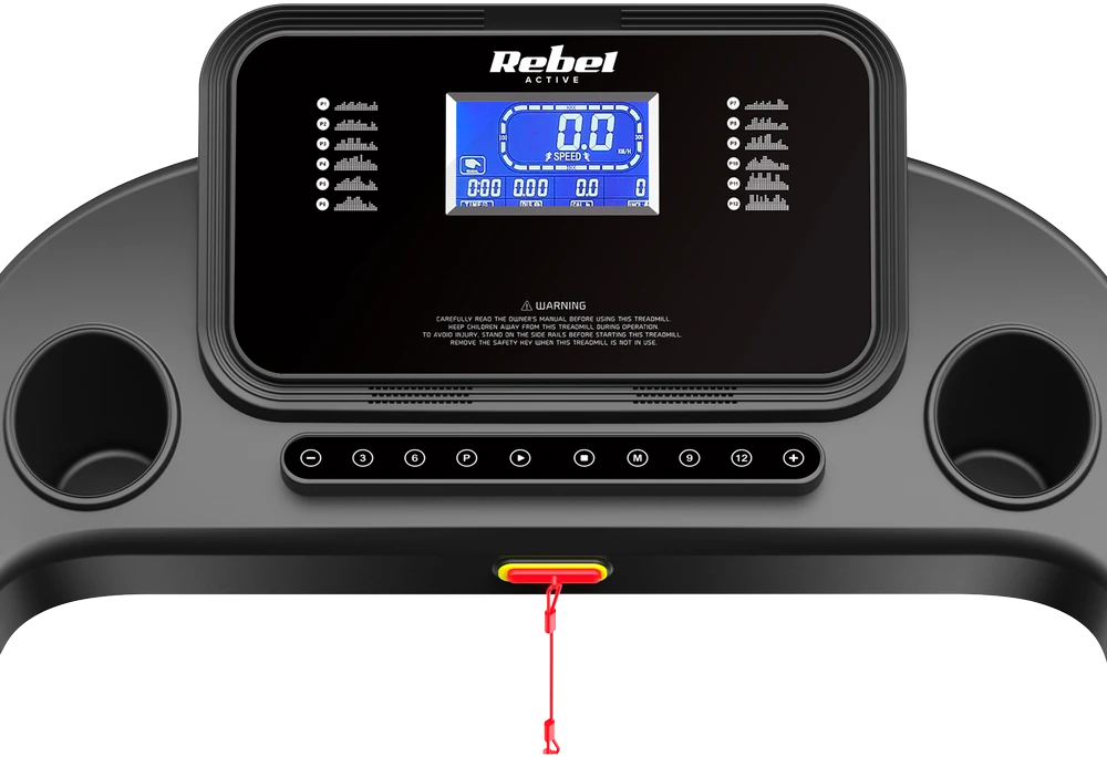 Rebel Active bėgimo takelio valdymo pultas su LCD ekranu