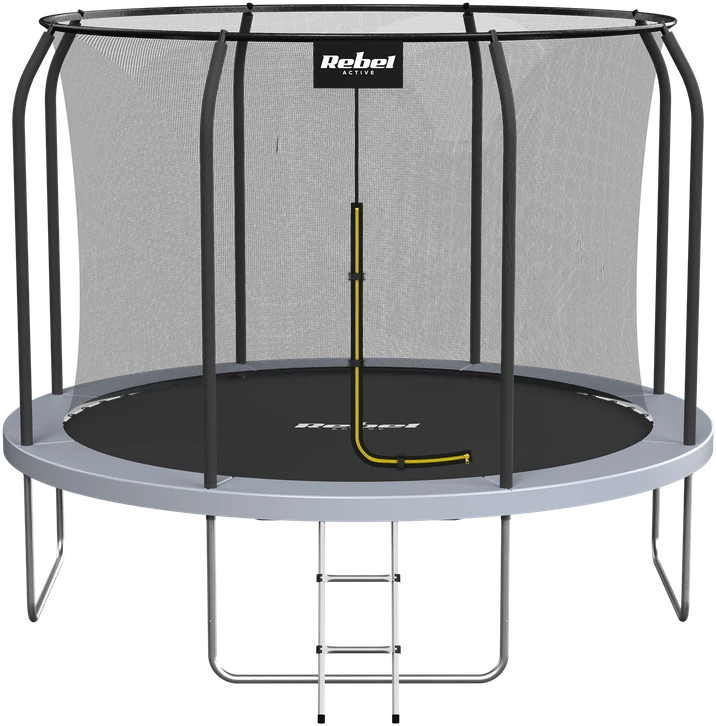 Trampolina Rebel Active PRO batutas 10ft / 305cm, tinklas, kopėčios